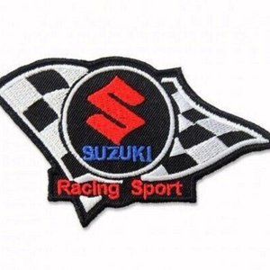Suzuki Racing Embroidered Iron-On Sew-On Patch NEW